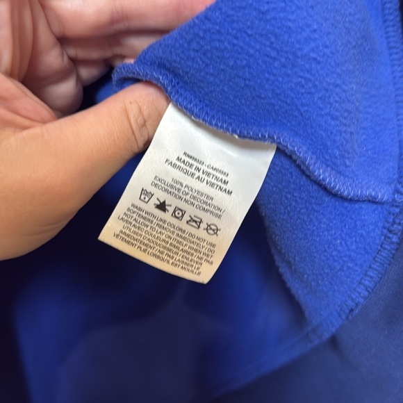 Nike Dri-FIT Blue Swoosh Hoodie Men’s Medium Neon Synthwave - Picture 6 of 6